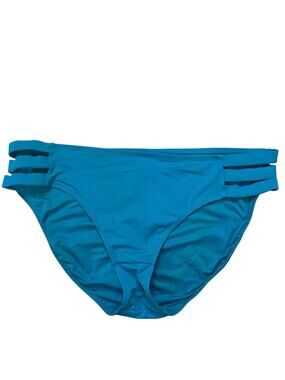 KIAVA Sunburst Low Rise Swim Bottom in Teal Green-Blue Size XL Strap Detail